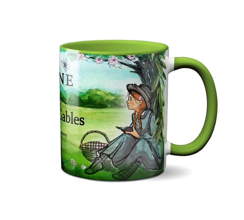 Universal Zone Anne of Green Gables by Lucy Maud Montgomery Coffee Mug With Book Design, Literature Lover Gift - Image 1